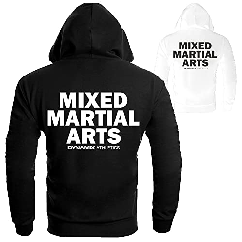 Dynamix Athletics Hoodie MMA Classic - Kampfsport Mixed Martial Arts Kapuzenpullover Hoody Sweater Sweatshirt mit Kapuze für Herren (as3, Alpha, s, Regular, Regular, Schwarz)