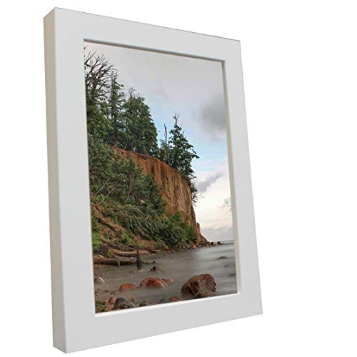 Bilderrahmen Fotorahmen 50x75 cm weiß bilderrahmen zum aufhängen MDF Picture Frames Farbe und 40 Verschiedene Größen wählbar ohne Passepartout Rahmen Malmö