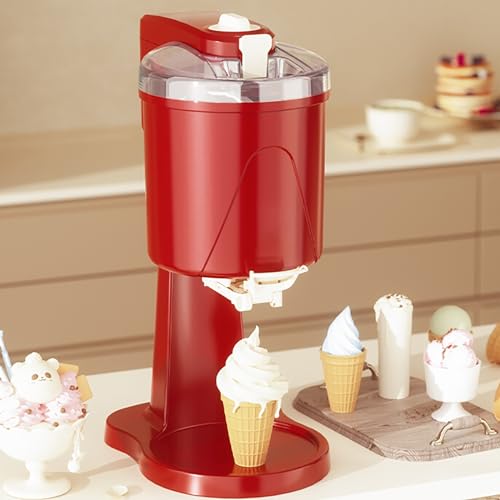 Mini-Eismaschine, Automatic Mini Fruit Softeismaschine, 1L Softeismaschine Für Zuhause, Joghurtbereiter Und Eisbereiter Für Eiscreme，für Zuhause, Bar, Café