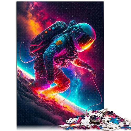 Puzzles Geschenke Spielzeug Surfen mit Außerirdischen Puzzles für Erwachsene 1000-teiliges anspruchsvoll zu vervollständigen, aber unterhaltsam und humorvoll, 1000 Teile (50 x 75 cm)