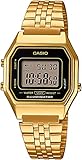 Casio DamenArmbanduhr Digital Quarz Edelstahl LA680WEGA-1ER