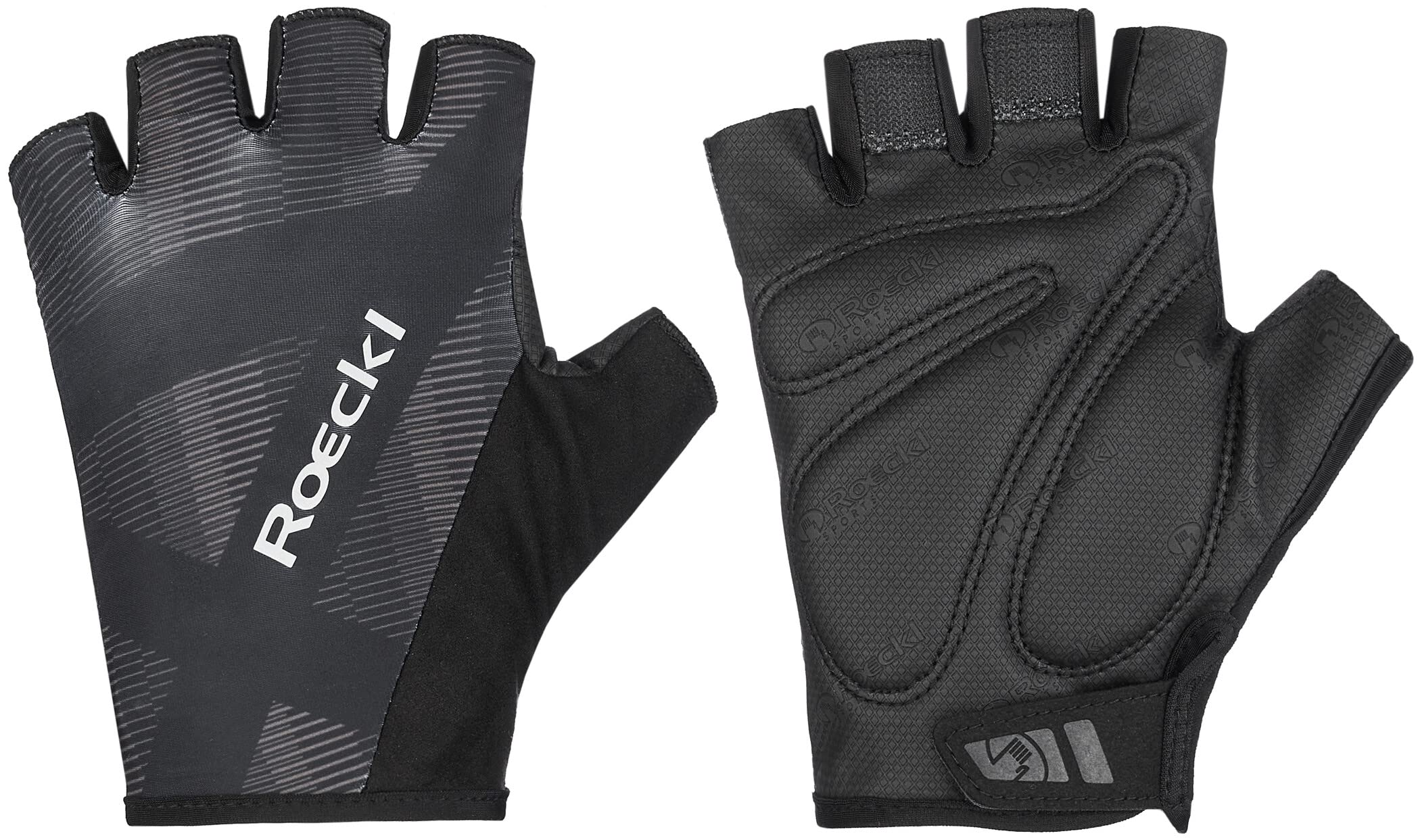 Roeckl Busano Handschuhe schwarz/grau Handschuhgröße 6 2022 Fahrradhandschuhe