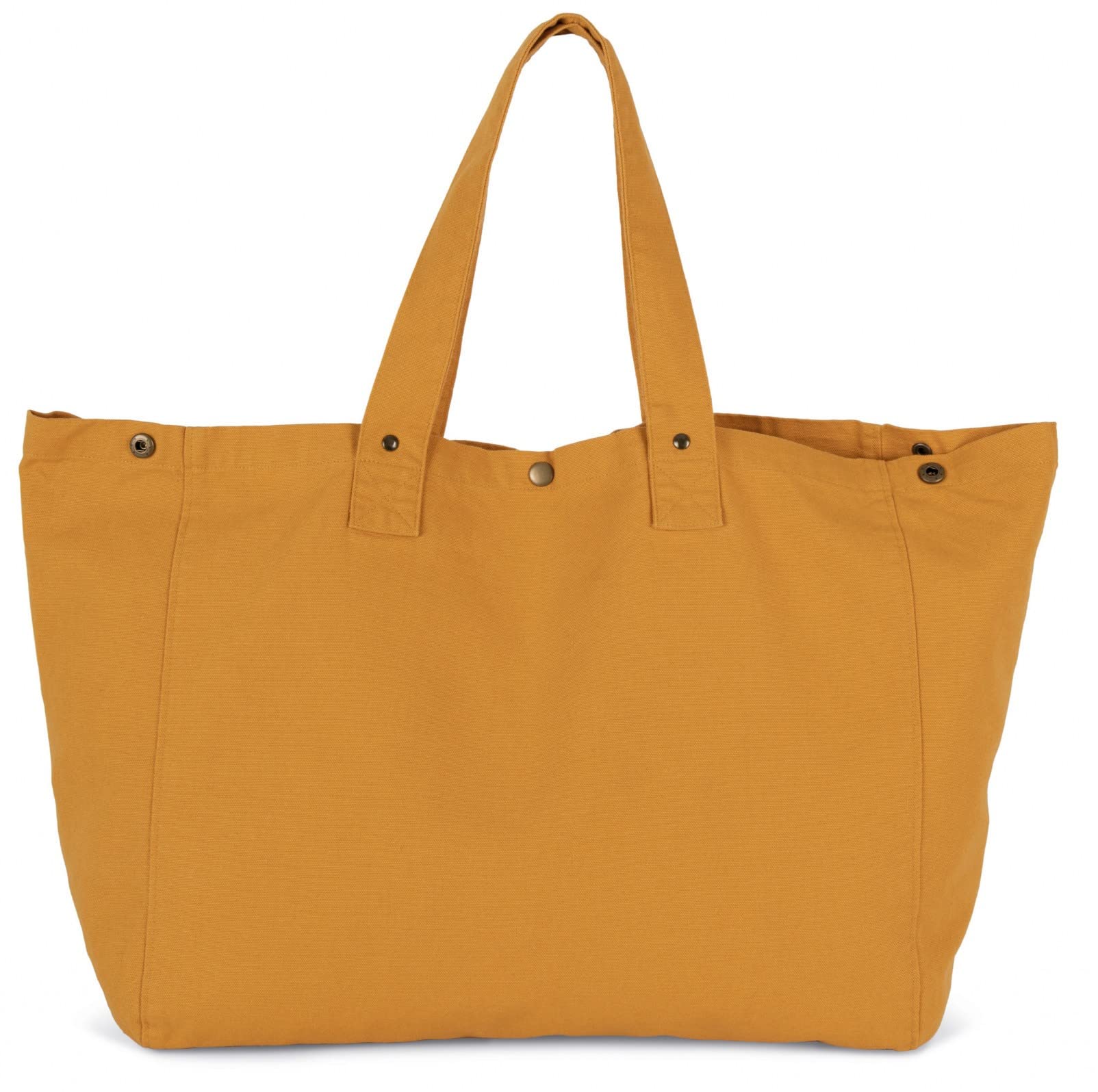 noTrash2003 Riesen Shopper aus gebleachter Baumwolle mit Innentasche und Bodenfalte in 310g/qm Qualität Strandtasche Einkaufstasche Schultertasche (Sunflower)