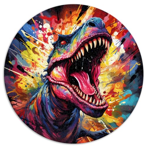 Puzzles Geschenk Erstaunliche Dinosaurier Puzzles für Erwachsene 1000 Teile Puzzles 26,5x26,5 Zoll Familienpuzzles zum Entspannen Intellektuelles Lernspielzeug