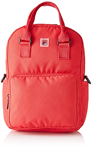 FILA Unisex KIDS MINI BACKPACK coated canvas convertible Rucksack, True red, OneSize