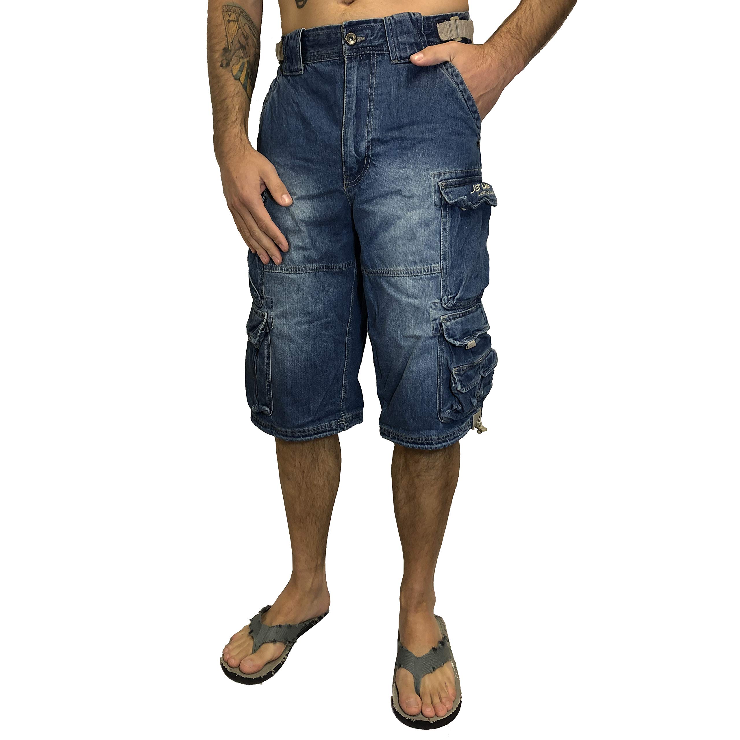 Jet Lag Shorts 007 B mit Seitentaschen in schwarz beige cement navy Olive Jeans grau