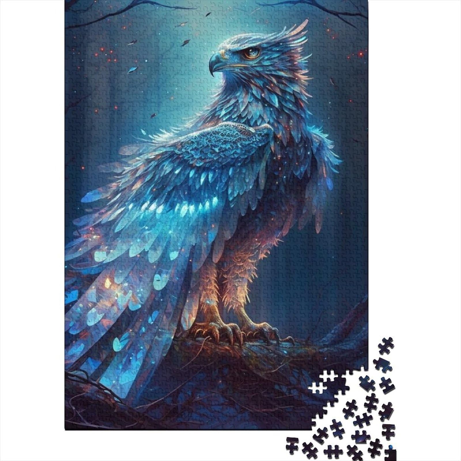 Phoenix Puzzle 1000 Teile für Teenager-Geschenke, Holzpuzzle für Erwachsene und Teenager von Game Toys für Erwachsene, Familienpuzzle, Geschenk, 75 x 50 cm