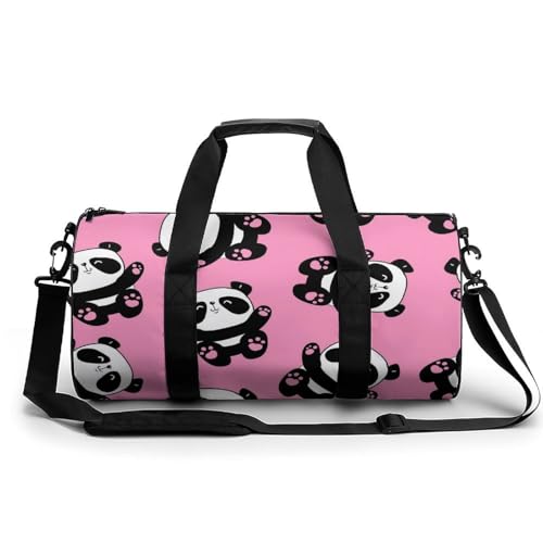 Panda Sport Duffel Bag Sporttasche Reisetasche Handgepäck Tasche Schwimmtasche Weekender Bag 45x23x23cm