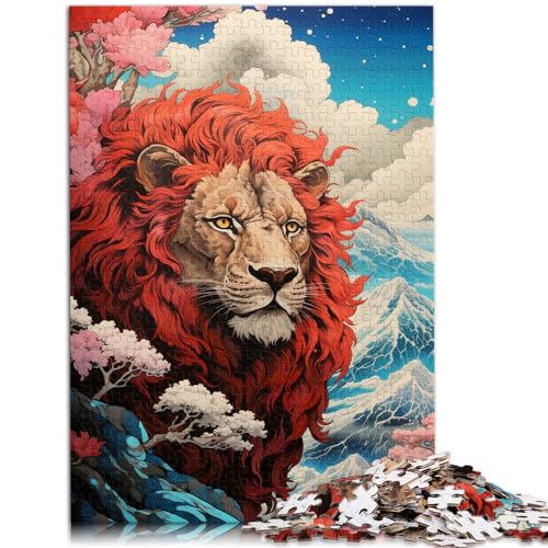 Puzzles Art Lion Puzzles 1000 Teile für Erwachsene Holzpuzzle Spielzeug Puzzles Lernspiele Stressabbau Puzzles 1000 Stück (50x75cm)