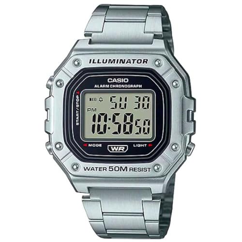 Casio Sportuhr W-218HD-1A, Metallisiert, sportlich