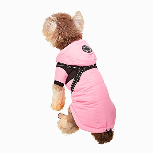 ZESLIV Hundewinterjacke Winddich Warme hinten für kaltes Schneewetter Outdoor Windproof Haustierweste wintermantel Daunenjacke