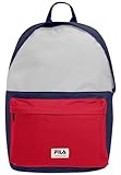 FILA Unisex Boma Badge Backpack S’Cool Two-Medieval Blue-Bright White-True Red-OneSize Rucksack