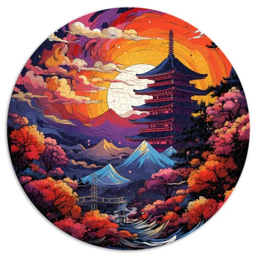 Puzzles japanische Landschaft Puzzles für Erwachsene 1000 Puzzle-Spielzeug 67,5 x 67,5 cm Lernspielzeug Familienspiele Heimdekorationspuzzle