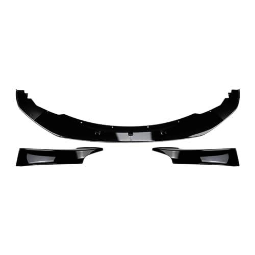 Frontspoiler Lippe Für 1er F20 F21 Sport 2011-2015 118i 120i Carbn Fiber Look Frontstoßstange Splitter Blade Lippe + Seitenspoilerabdeckung Zierleiste Frontstoßstange Spoiler(Glossy Black)