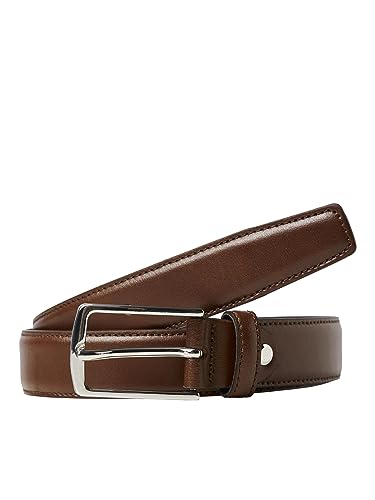 JACK & JONES NOS Herren Jacchristopher Belt Noos Gürtel, Braun (Cognac Detail: Normal Buckle), 674 (Herstellergröße: 90)