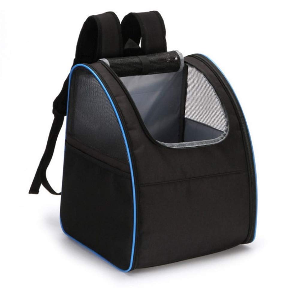 Rysmliuhan Shop Hundetragetasche Hunderucksack Haustierträger für Hunde Hunderucksack Pet Travel Carrier Welpenträger für kleine Hunde Hundereisetasche Black&Blue