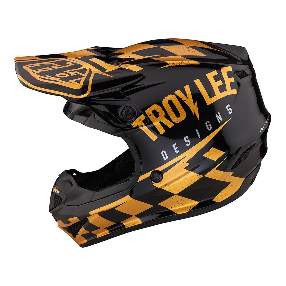 Troy Lee Designs Motocross-Helm SE4 Polyacrylite MIPS Schwarz Gr. L