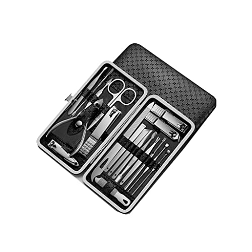 BONAD Zehennagelknipser 19-teiliges Set Nagel-Clippers Set Nagel-Set Körperpflegemittel Set Professionelle Pediküre Set Schönheitsset for Männer und Frauen Freunde Nagelknipser-Set (Color : A)