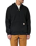 Carhartt, Herren, Weites, mittelschweres Sweatshirt mit durchgehendem Reißverschluss, Schwarz, S