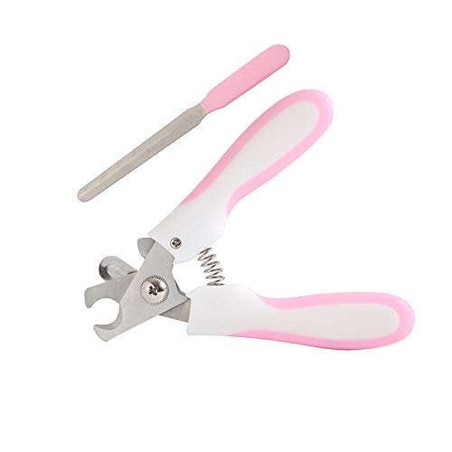 YITON Haustier Nagelknipser Rosa Edelstahl Haustier Nagelschere Nagelknipser Set Katze Nagelverkleidung Hund Reinigung Beauty Tools Nagelknipser 1St L.