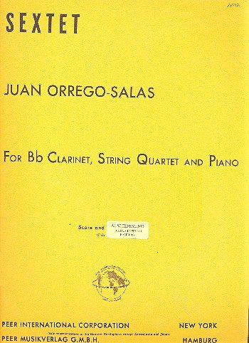 Sextet: for clarinet, 2 violins, viola, cello and piano