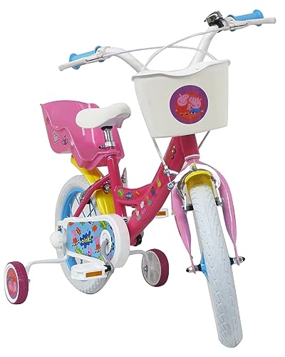 albri Babys (Jungen) Peppa Wutz Mädchenfahrrad 14 Zoll, Rosa, pollici