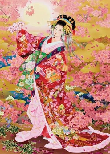 HfmQuisutron Jigsaw Puzzle 1000 Stücke Schöne Japanische Frau Poster Nach Hause Stressabbau Spiel Xy518Tk