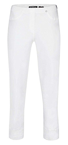 Robell Bella Slim Fit 7/8 Stretchhosen Schlupfhosen Damen Hosen #Bella 09 Collection Frühjahr/Sommer 2017 (36, weiß(10))