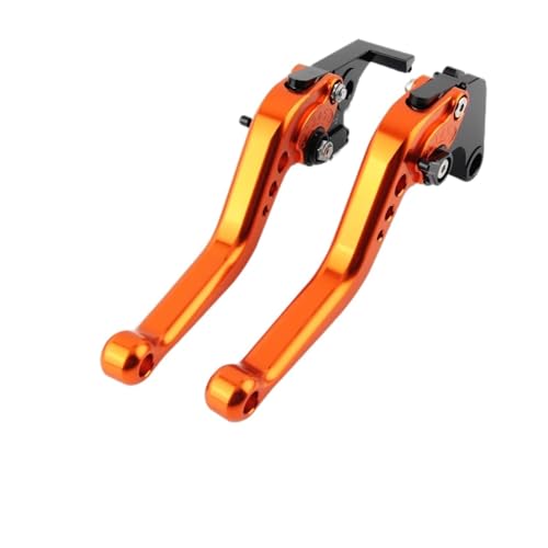 Brems Kupplungshebel Für VFR800 Für VFR800F Für VFR800X 2002-2020 Motorradzubehör Kurze Bremskupplungshebelgriffe Brems und Kupplung shebel(Orange)