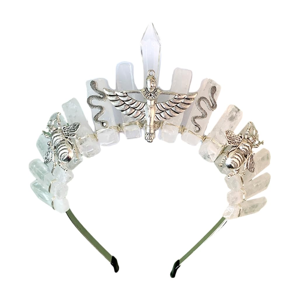 Bottone Kristallkrone, Stirnband, handgefertigt, Tiaras, Stirnband für Damen, Hochzeit und Partys, Braut-Haar-Accessoires