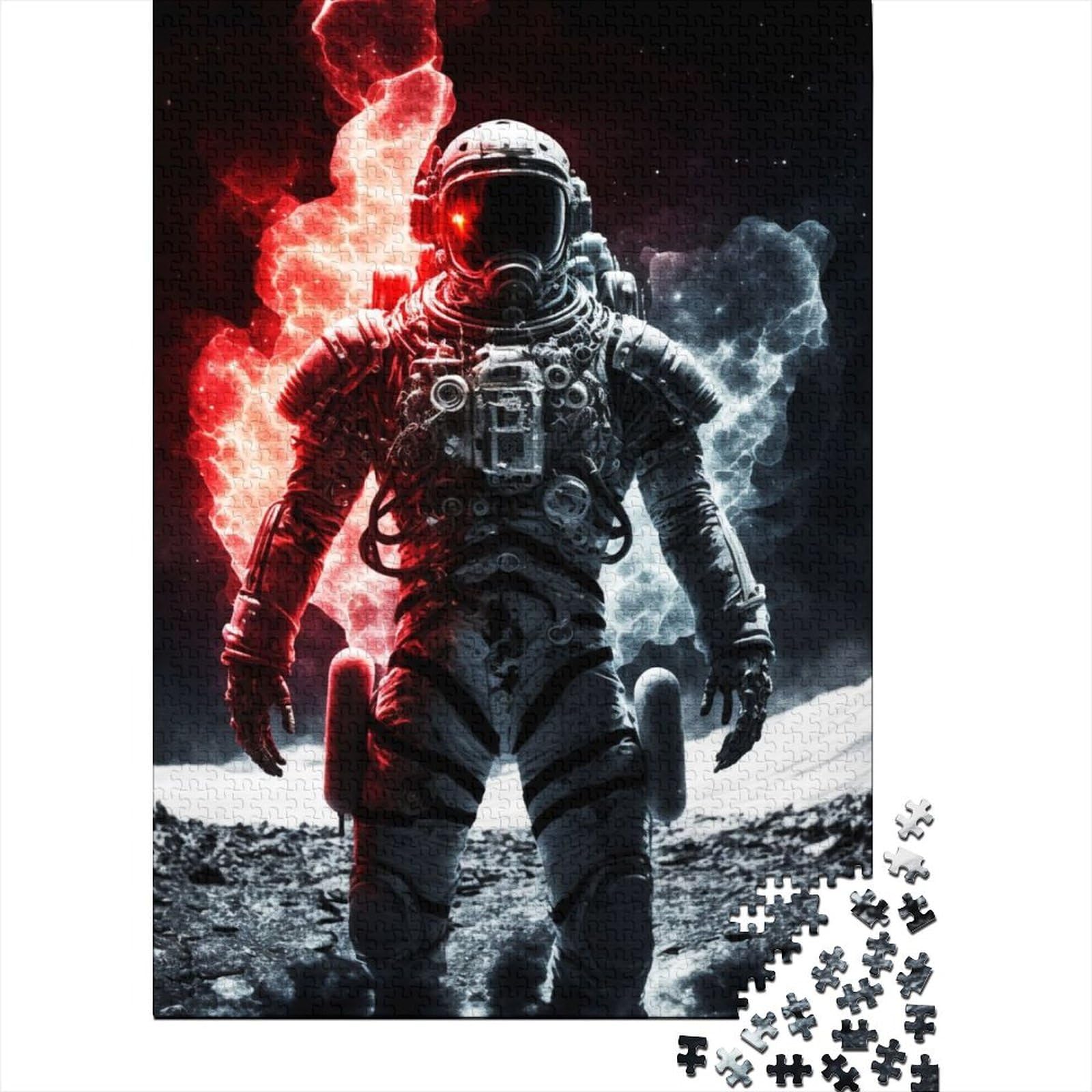 Astronauten-Turboanzug-Puzzle, Puzzle für Erwachsene und Jugendliche, 1000 große Teile, Puzzle für Erwachsene, Lernspiel, Herausforderungsspielzeug, 75 x 50 cm