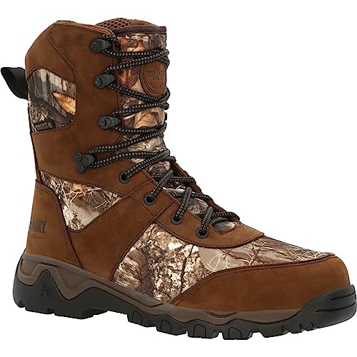 Rocky Red Mountain Wasserdichter 800 g isolierter Outdoor-Stiefel, Realtree Edge, 45 EU