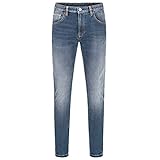 Rokker Rokkertech Tapered Slim Carrot Fit Motorradjeans (Blue,31)