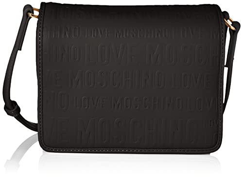 Love Moschino Damen Collezione Autunno Inverno 2021 Umhngetasche, Schwarz, Einheitsgröße