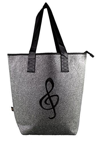 Filztasche mit Motiv Violinschlüssel / Notenschlüssel