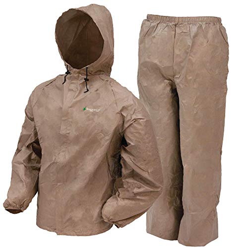 frogg toggs Herren Ultra-Lite2 Waterproof Breathable Protective Rain Suit Regenbekleidung, Khaki, Large