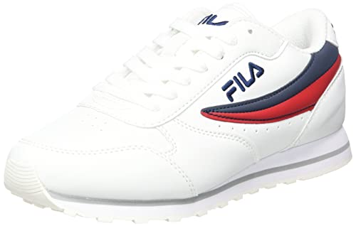 FILA Orbit Low Teens Sneaker, White-Dress Blues, 37 EU