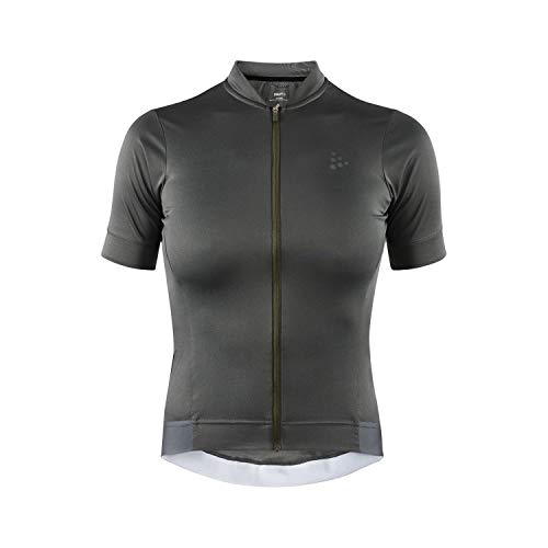 Craft Damen Radtrikot Essence, Damen, Essence Full Zip Short Sleeve UPF 25+ Cycling Bike Jersey, Rift, Large