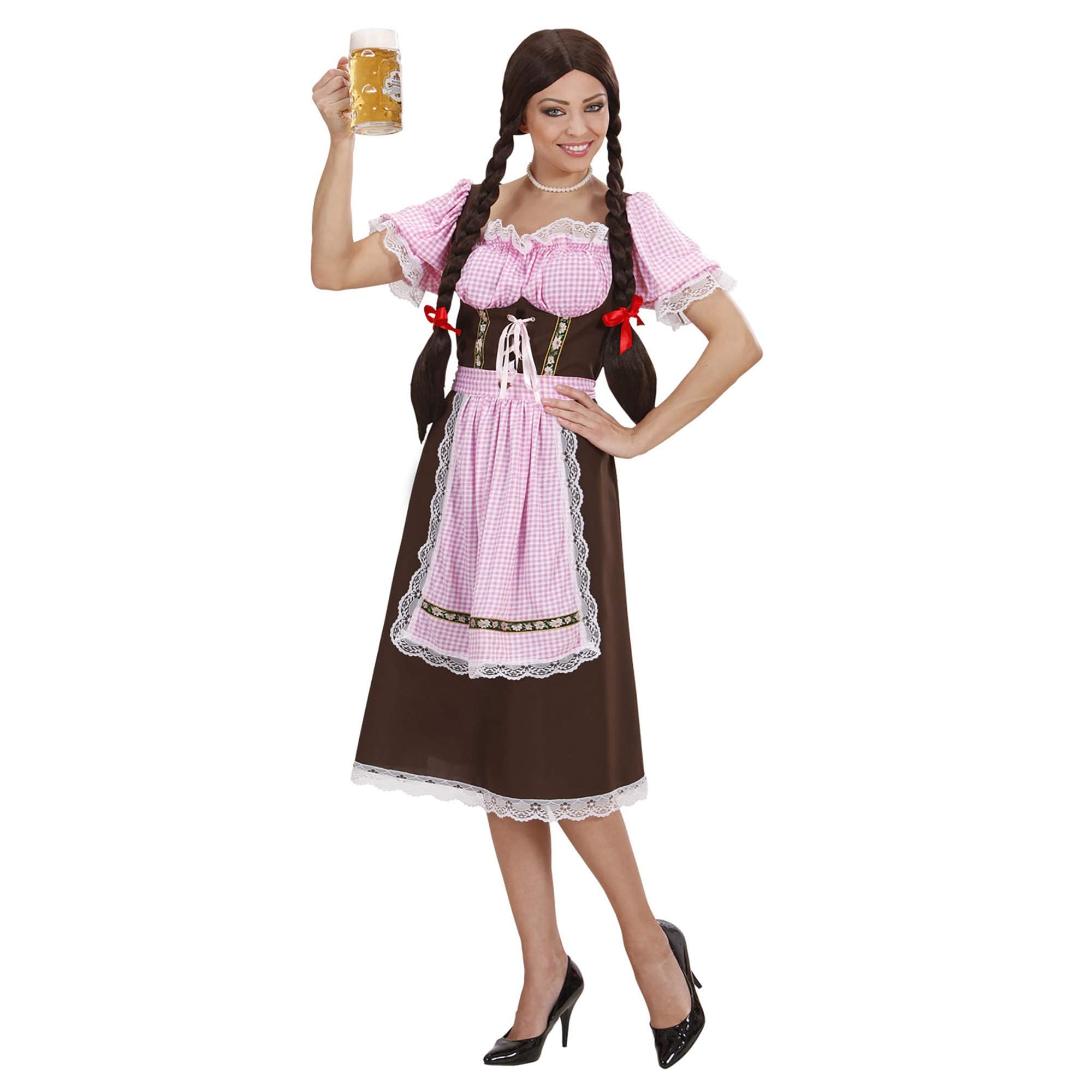 Widmann - Kostüm Bayerin, Kleid und Schürze, Bierfest, Volksfest, Karneval, Mottoparty