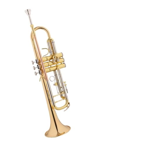 Standard Trompete Trompeteninstrument B-Flach-Phosphorbronze-Mundstück weißes Kupfer-Wechselrohr professionelles Schulblasorchester