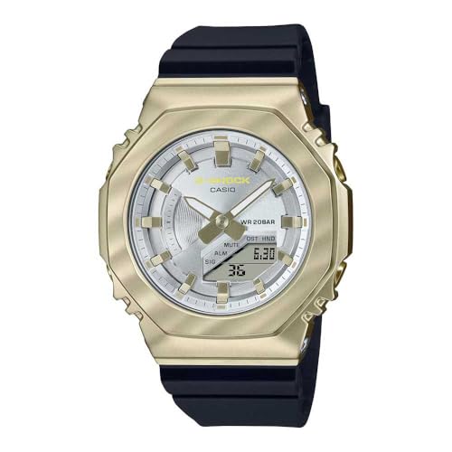 Casio Herren Analog Quarz Uhr mit Edelstahl Armband GM-S2100BC-1AER