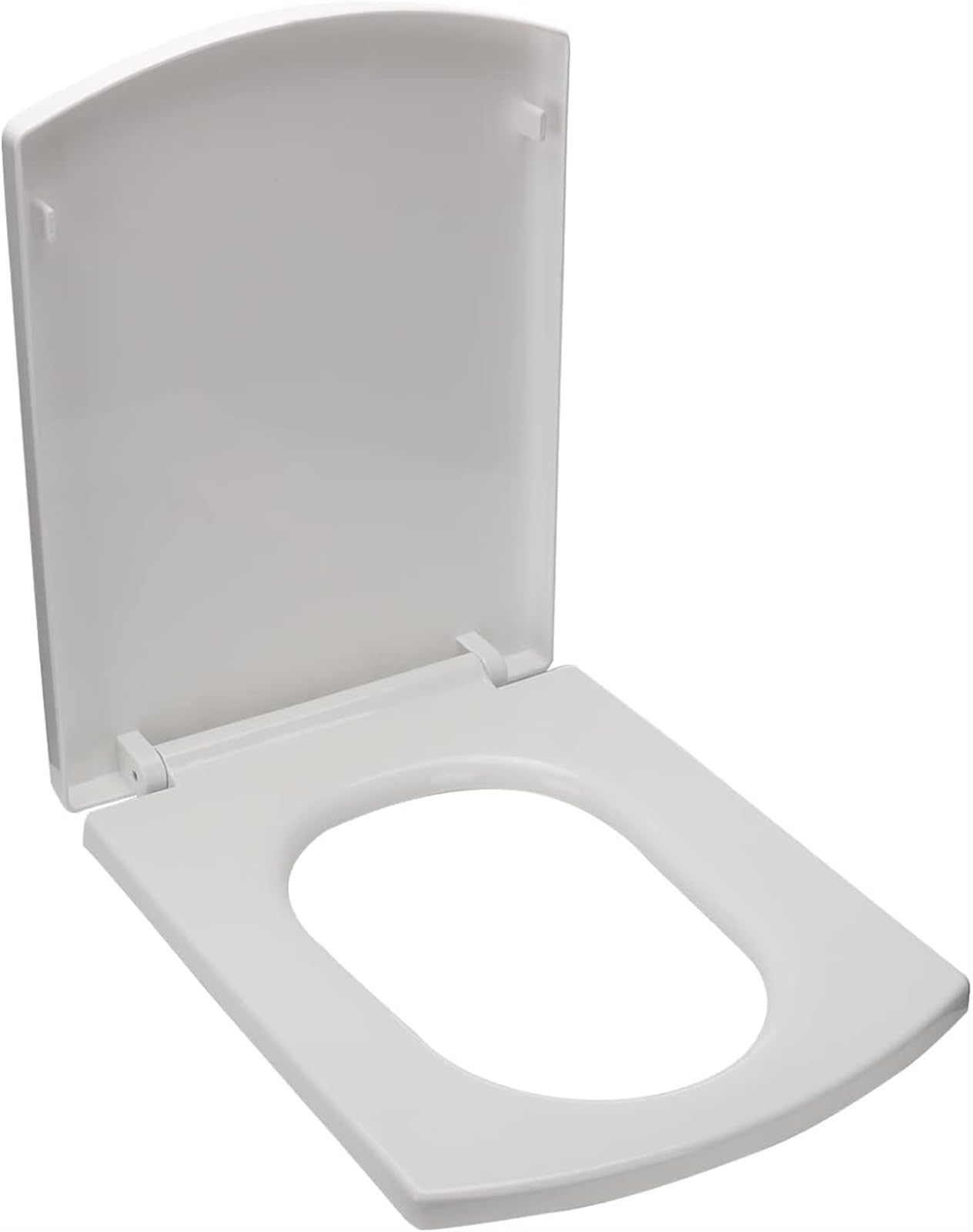 Toilettensitz, Toilettenzubehör, Toilet Seat Toilet Seat Soft Close Toilet Seat with Quick Release Easy Clean, Simple Top Fixing, Adjustable Hinge Rectangular(34.5x43cm)