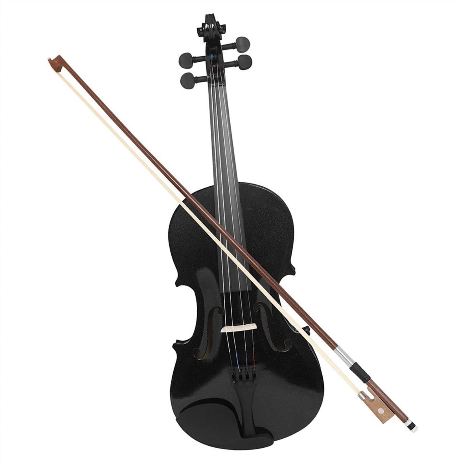 Standard Violine 4/4 Violine Transparenter Klang(BLACK)