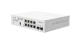 MikroTik CSS610-8G-2S+in Gigabit Ethernet Netzwerk-Switch (10/100/1000) Ethernet-Verbindung, unterstützt Stromversorgung über diesen Port (PoE) Weiß