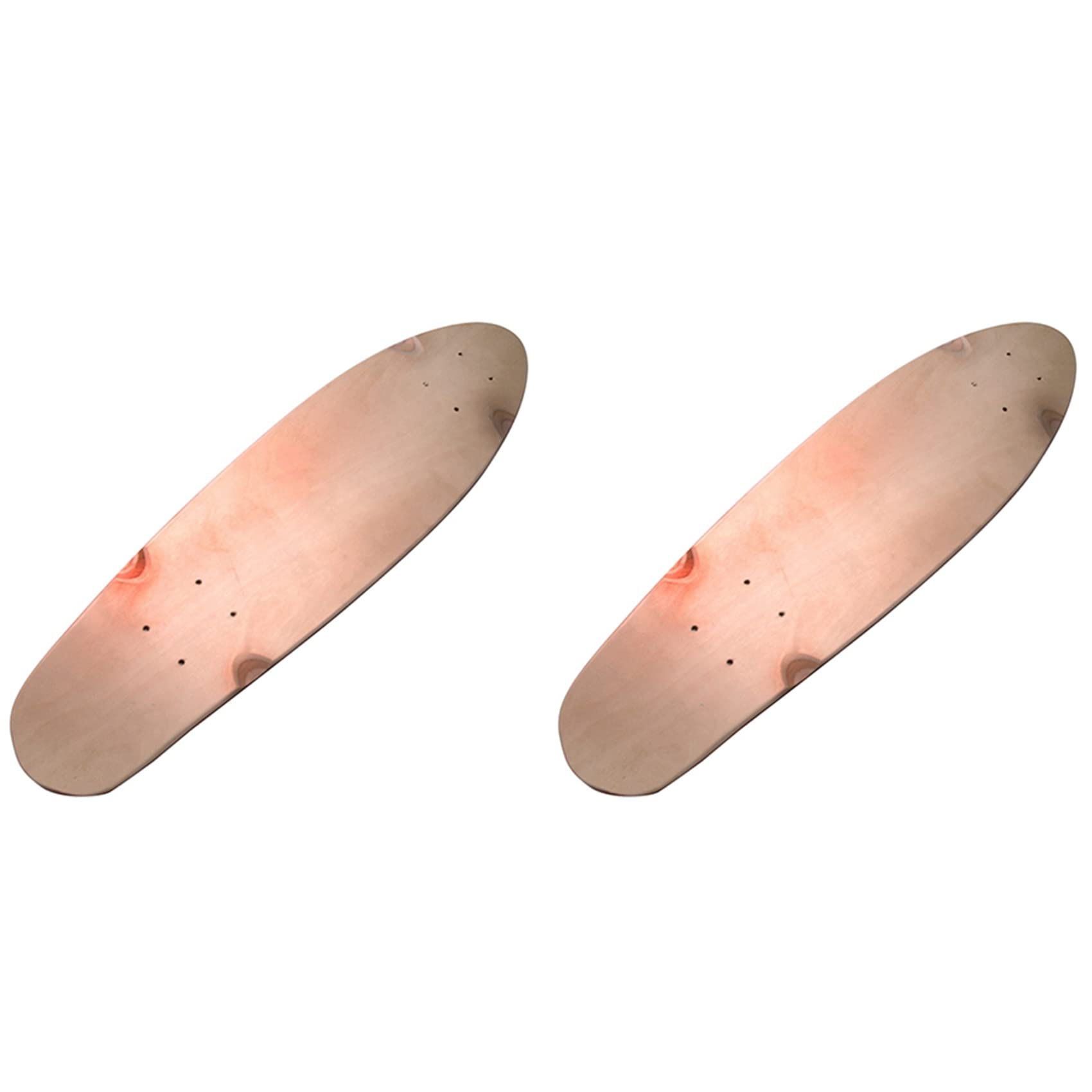 SICOSALT 2X Maple Mini Cruiser Fish Skateboard Deck Professionelles Fischbrett mit Vier Rädern Einzelwippe 7-Lagiges DIY Skateboard Deck-24