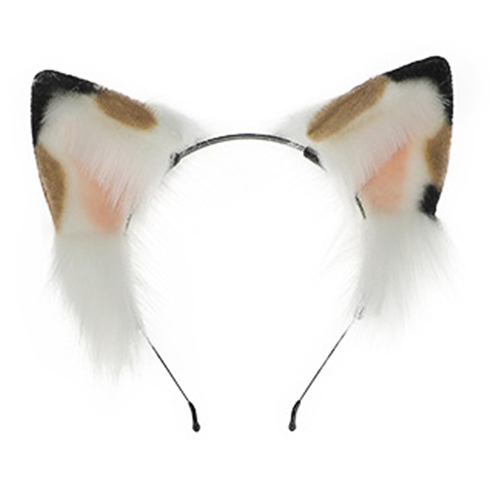 Aurgiarme Plüsch-Fox-Schwanz, niedliches Ohr-Stirnband, Halloween-Kostüm, Cosplay-Zubehör, schöne Schwanz-Dekorationen, Fuchsohren, Kopfbedeckung, flauschiges Anime-Schwanz-Ohren-Haarband für