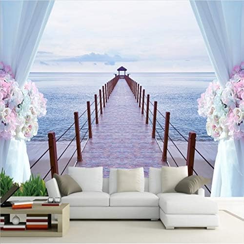 XLMING Blick Auf Das Mittelmeer 3D Tapeten Home Esszimmer Sofa Schlafzimmer Wohnzimmer TV Hintergrund-300cm×210cm