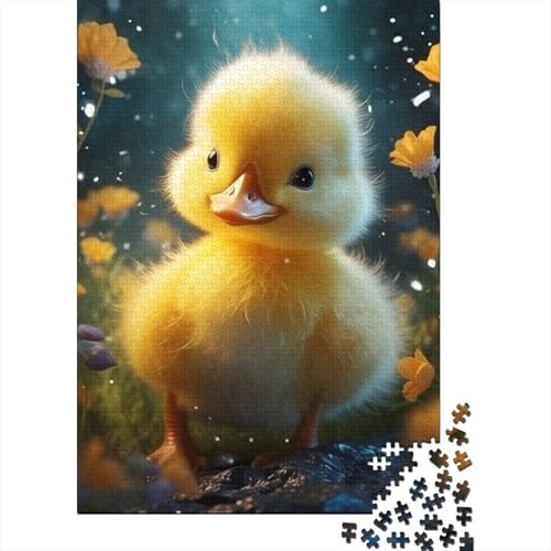 1000-teiliges Puzzle für Erwachsene und Teenager, Baby-Ente, Holzpuzzle für Erwachsene und Teenager, Geburtstagsgeschenk, Geschenke für Erwachsene 29,53x19,69 Zoll