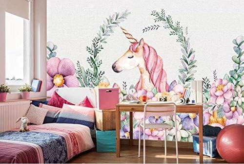 XLMING Einhorn 3D Tapeten Home Esszimmer Sofa Schlafzimmer Wohnzimmer TV Hintergrund-250cm×170cm