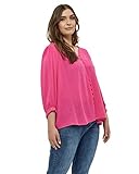 Peppercorn Danea 3/4 Ärmel Bluse Kurve | Bluse Damen In Pink | Frühling Bluse Elegant | Größe 44